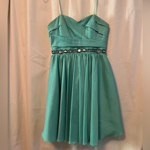 Aidan Mattox Strapless Cocktail Dress